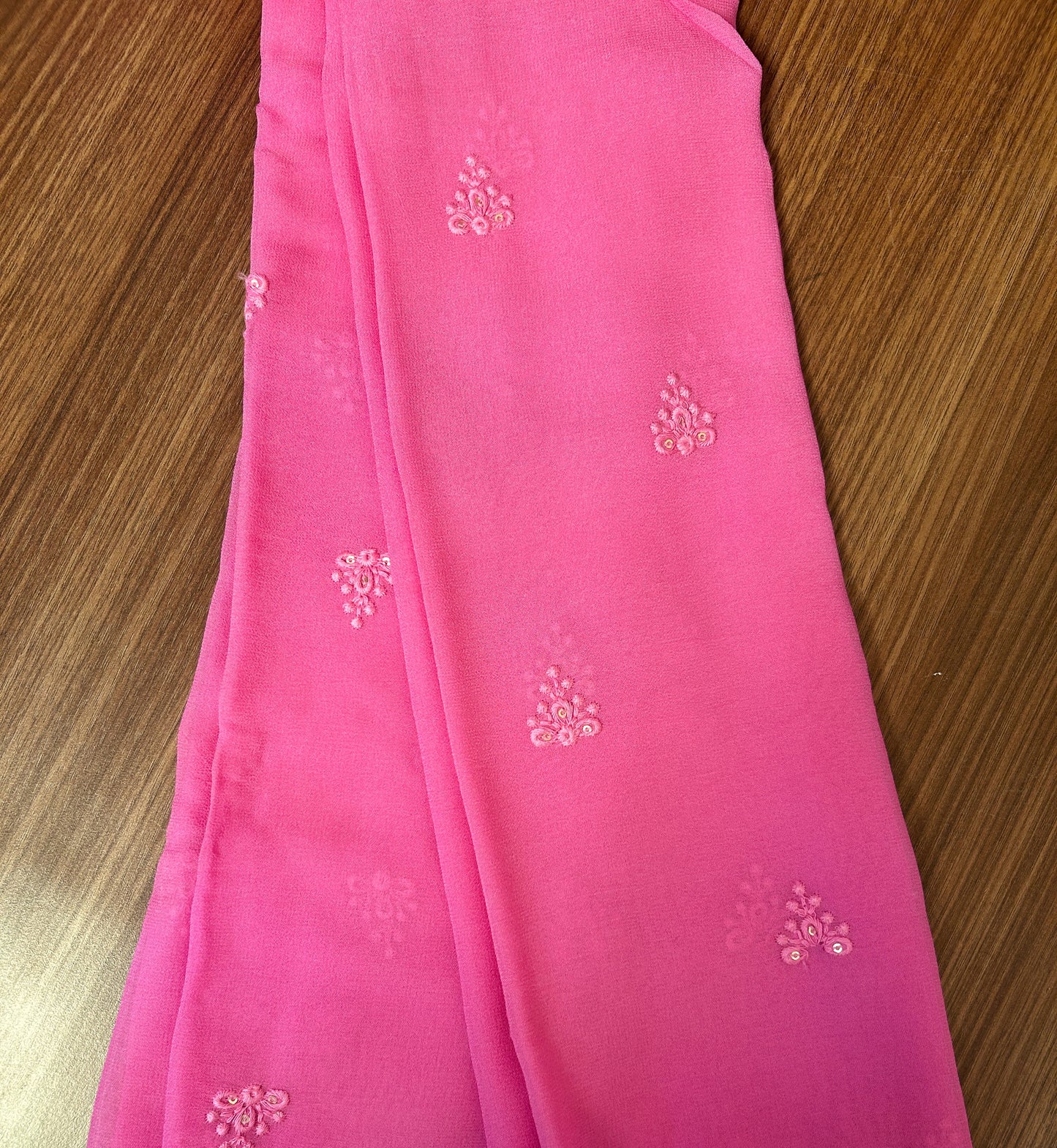 Ombre Crepe Saree