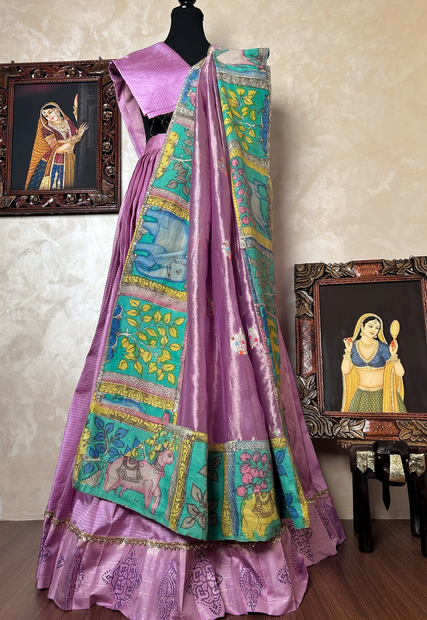 Kanjivaram silk lehenga Set