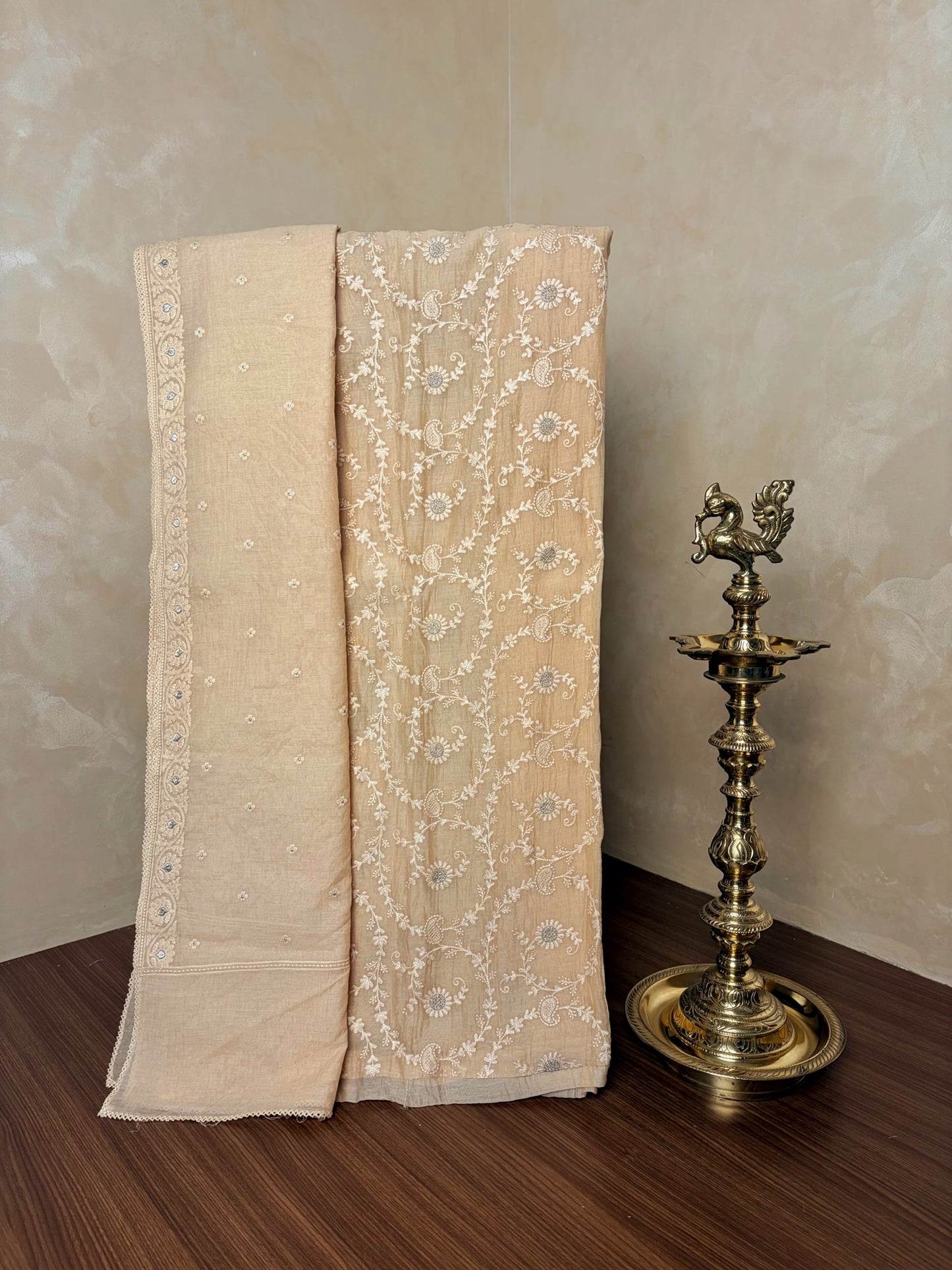 Mul Chanderi Kurthi Set