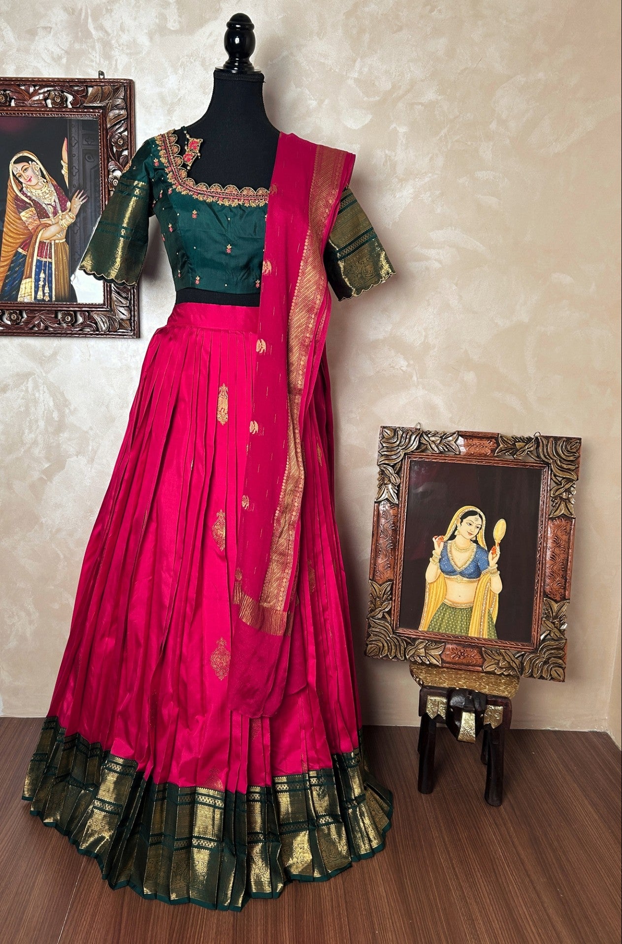 Kanjivaram silk lehenga set