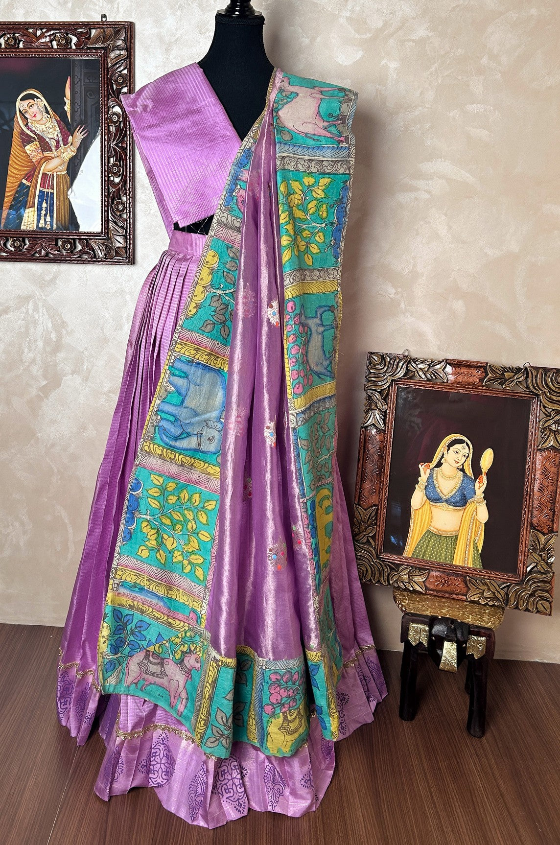 Kanjivaram silk lehenga Set