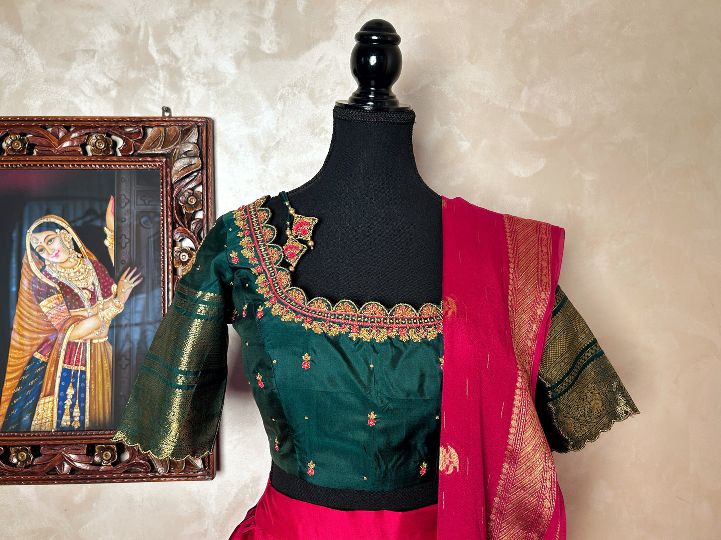 Kanjivaram silk lehenga set