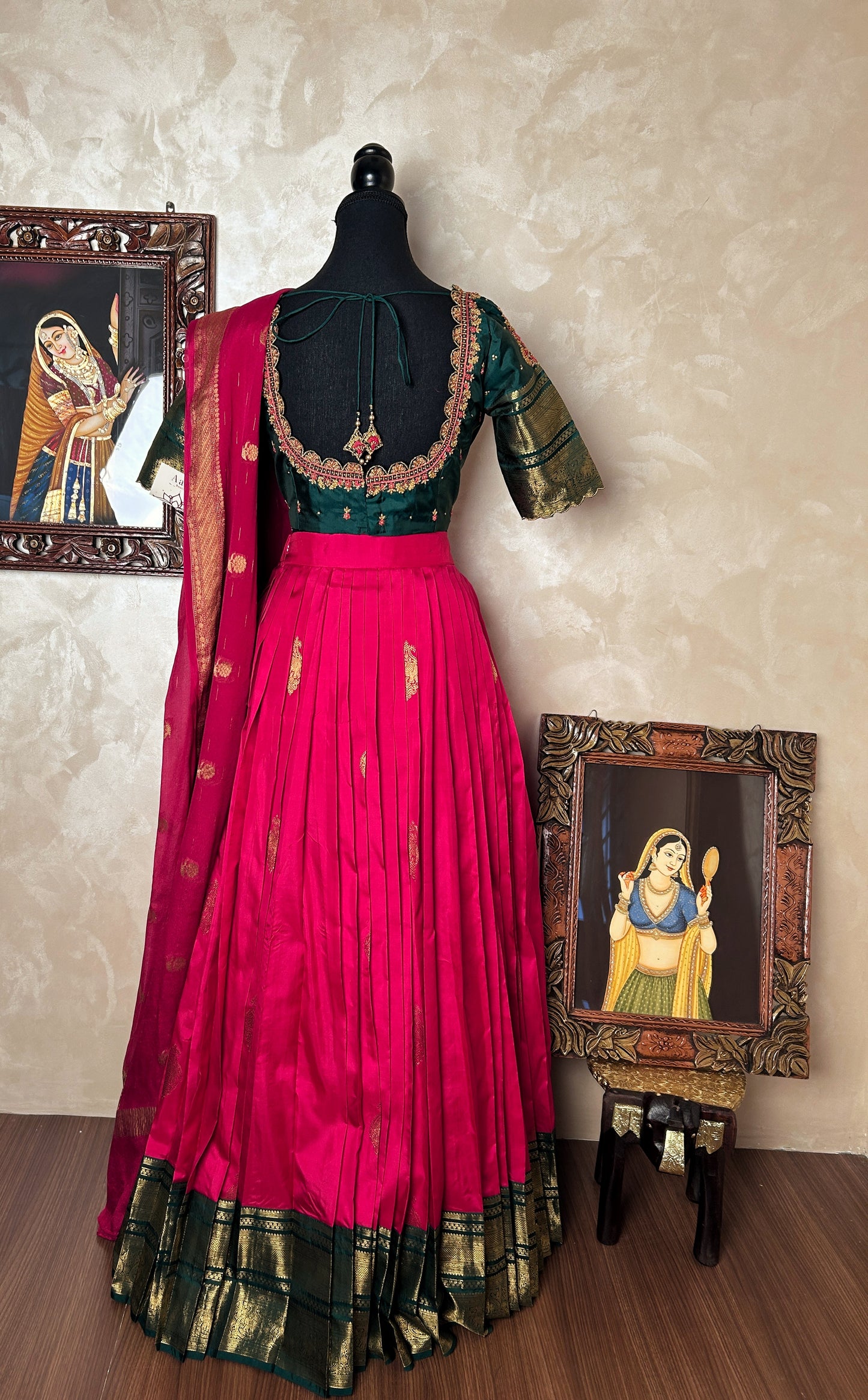 Kanjivaram silk lehenga set