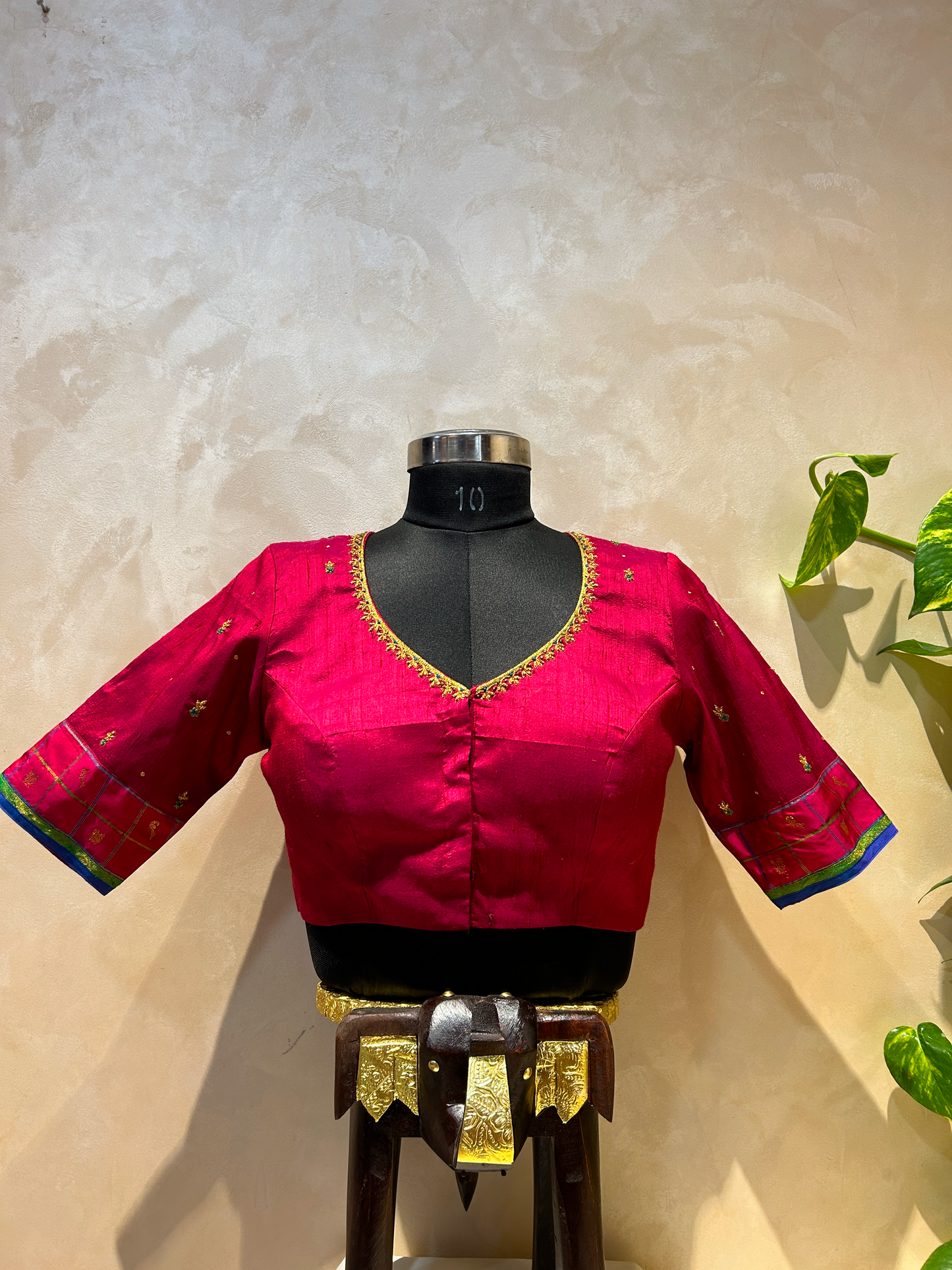 Raw Silk Blouse