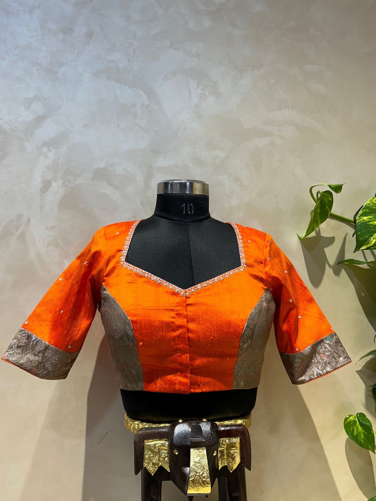 Raw Silk Blouse