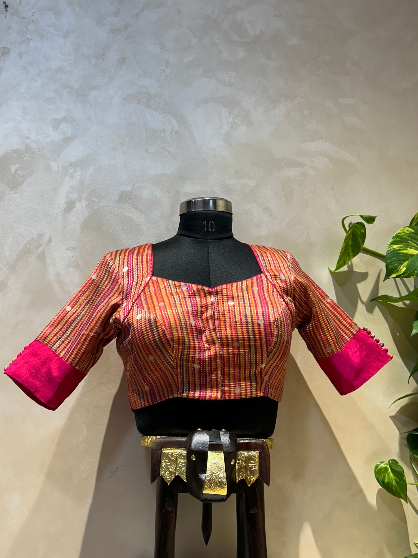 Silk Brocade Blouse